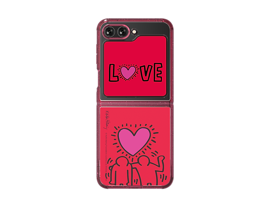 Samsung Galaxy Z Flip 5 Phone Keith Haring Suit Case With Flip Suit Card