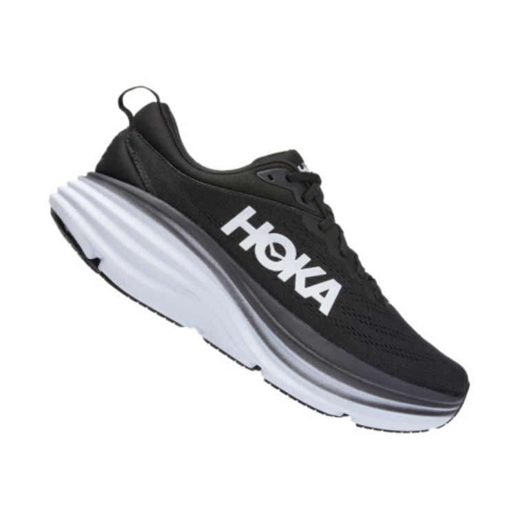 Hoka Bondi 8 Wide 1127953-BWHT Men Shoes Sneakers Black White