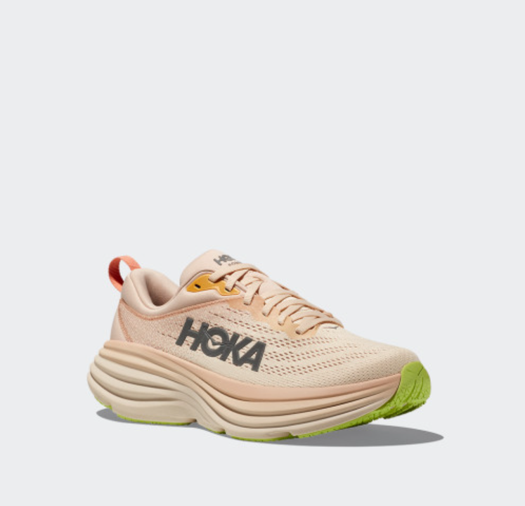 Hoka Bondi 8 1127954-CMV Shoes Women Sneakers Cream Vanilla 6