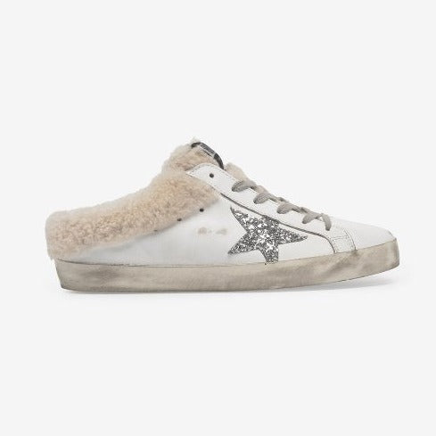 Golden Goose Superstar Shearling Lace-up Women's Sneakers