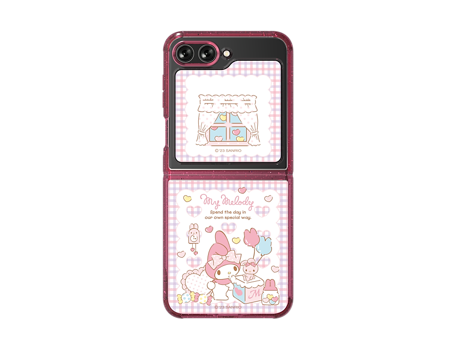 Samsung Galaxy Z Flip 5 Phone My Melody Suit Case With Flip Suit Card