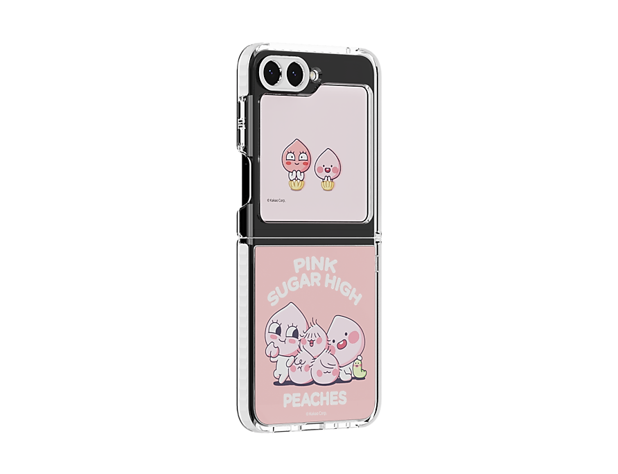 Samsung Galaxy Z Flip 5 Phone Peach Five Suit Case With Flip Suit Card2