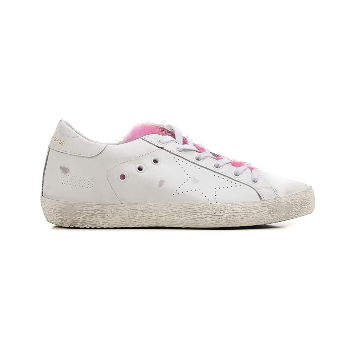 Golden Goose Superstar White Leather/Fuchsia Women's Sneakers G31WS590 D55 D55