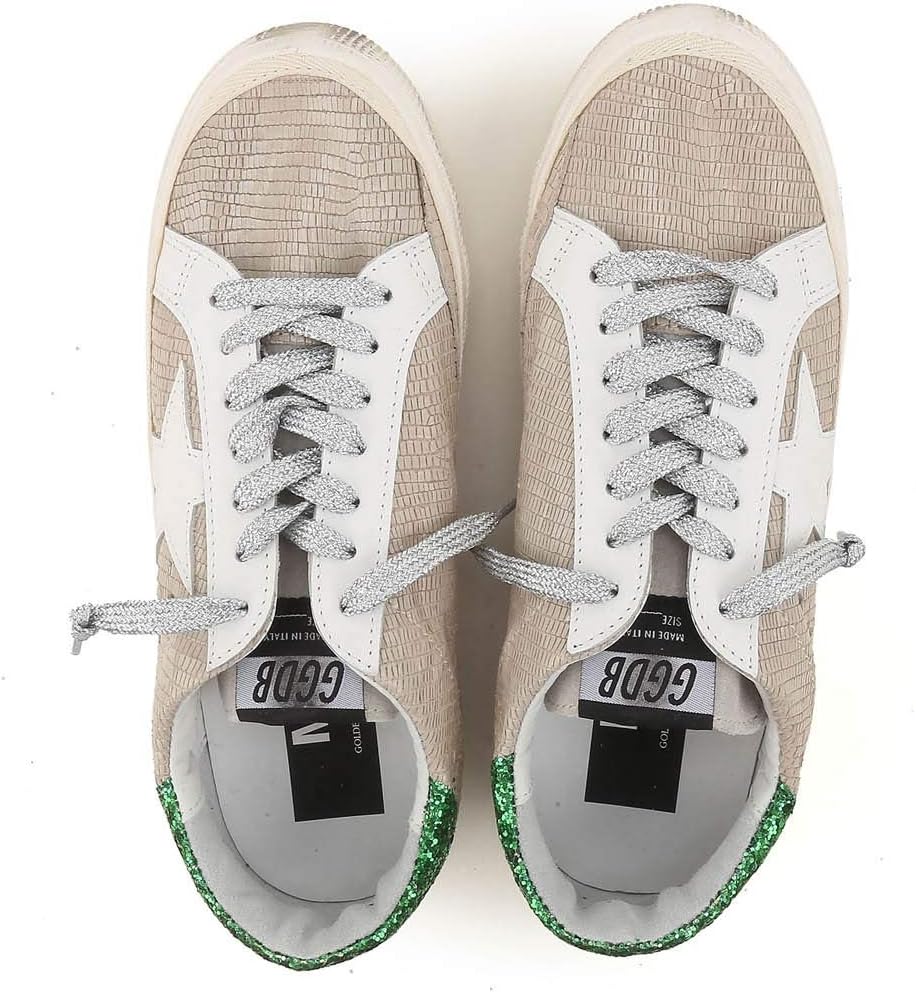 Golden Goose  Deluxe Brand May Sand Lizard Emerald Women's Sneakers G32WS127 H5 4