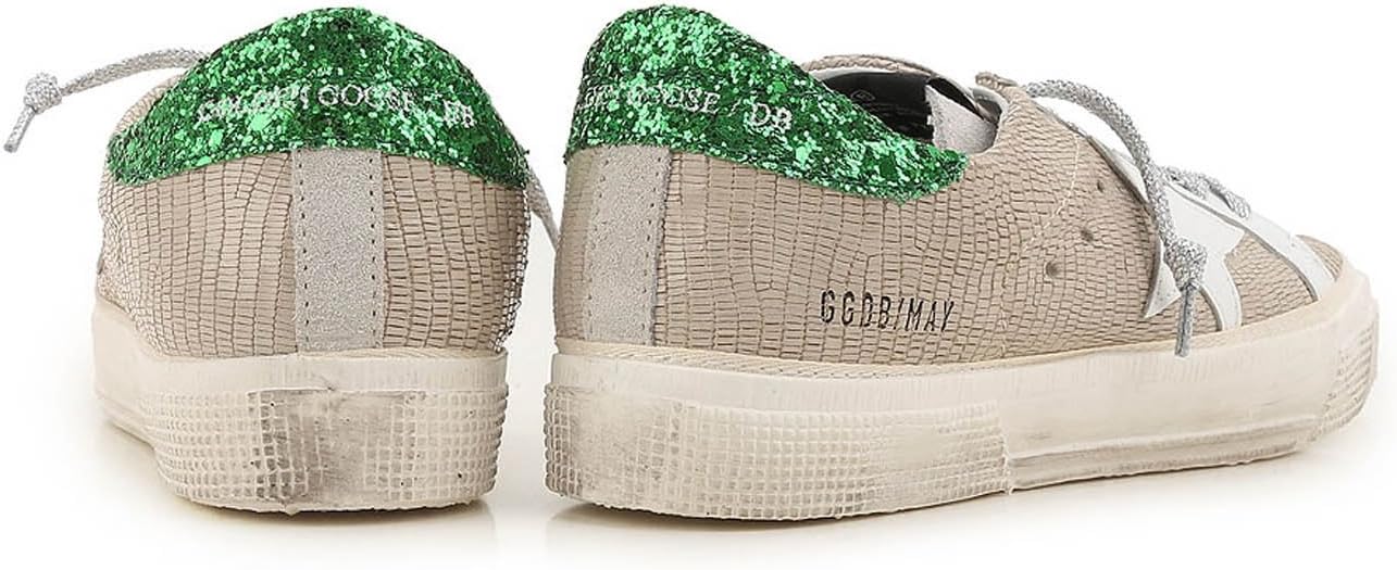 Golden Goose  Deluxe Brand May Sand Lizard Emerald Women's Sneakers G32WS127 H5 3