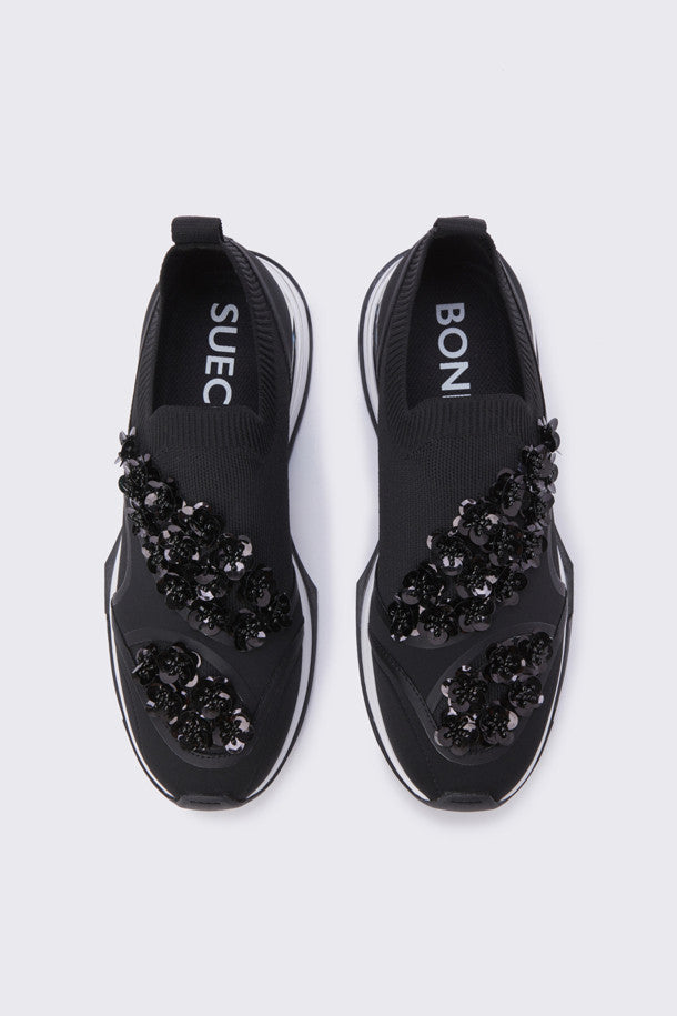 SUECOMMA BONNIE Fleur sneakers(black)  DG4DA23508BLK 6