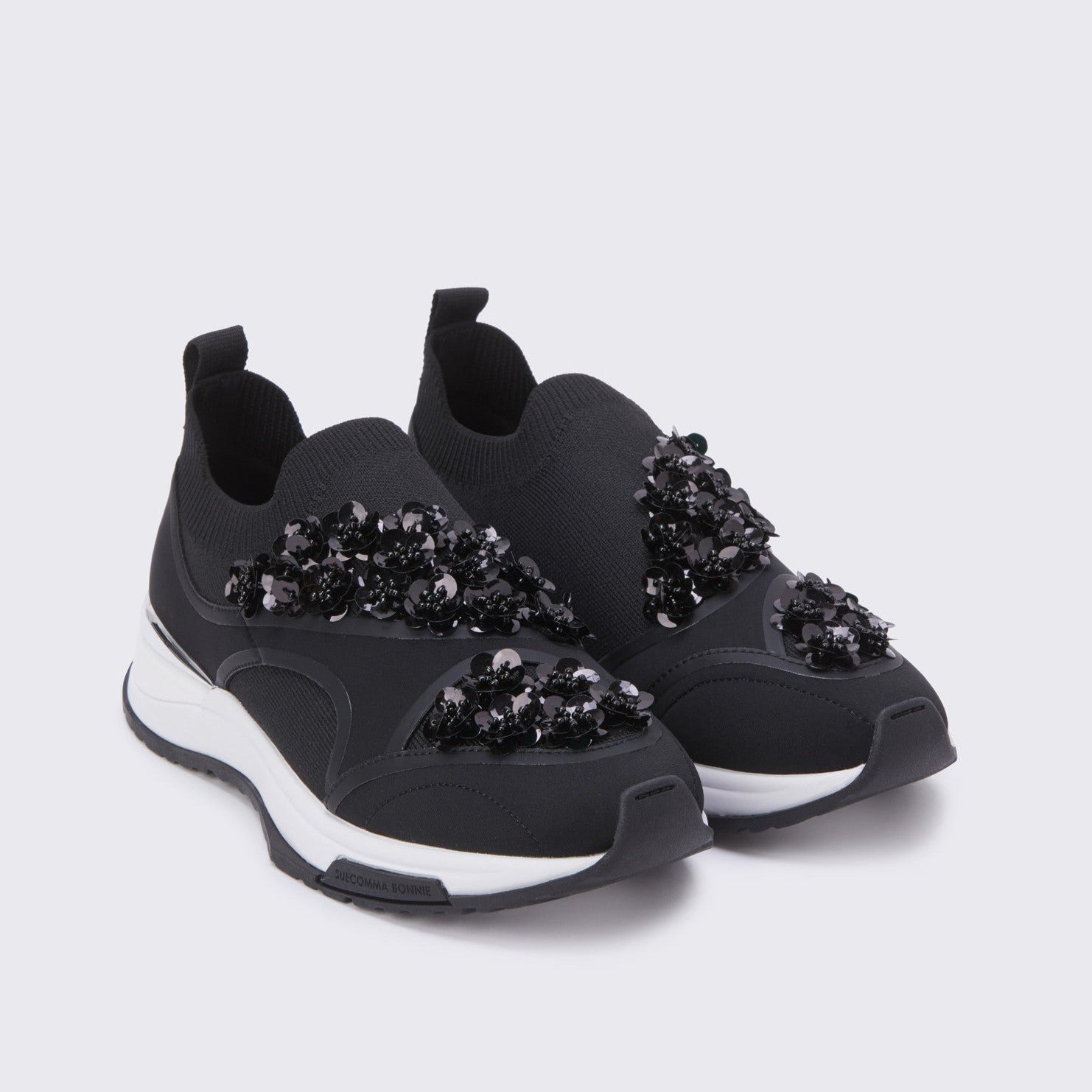 SUECOMMA BONNIE Fleur sneakers(black)  DG4DA23508BLK 2