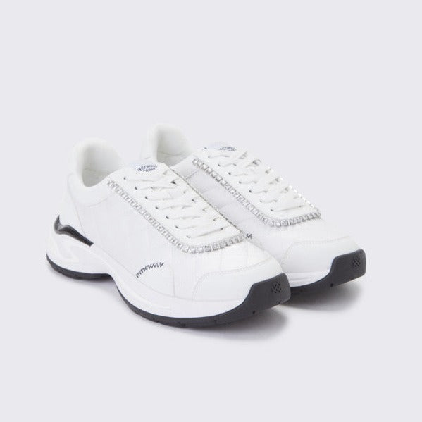 SUECOMMA BONNIE Cubic quilting sneakers(white)  DG4DA23515WHT 2