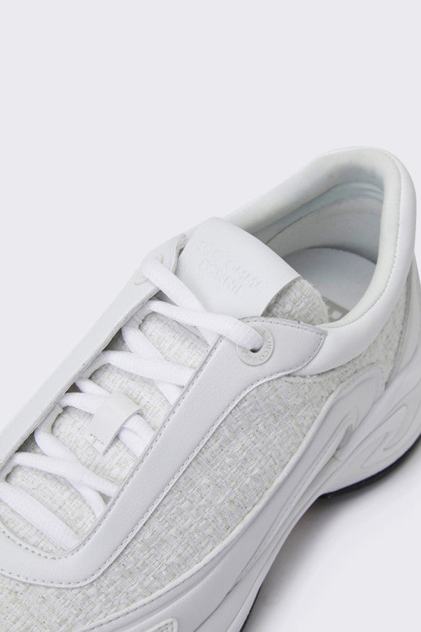 SUECOMMA BONNIE Wave tweed sneakers(white)  DG4DS24002WHT 6