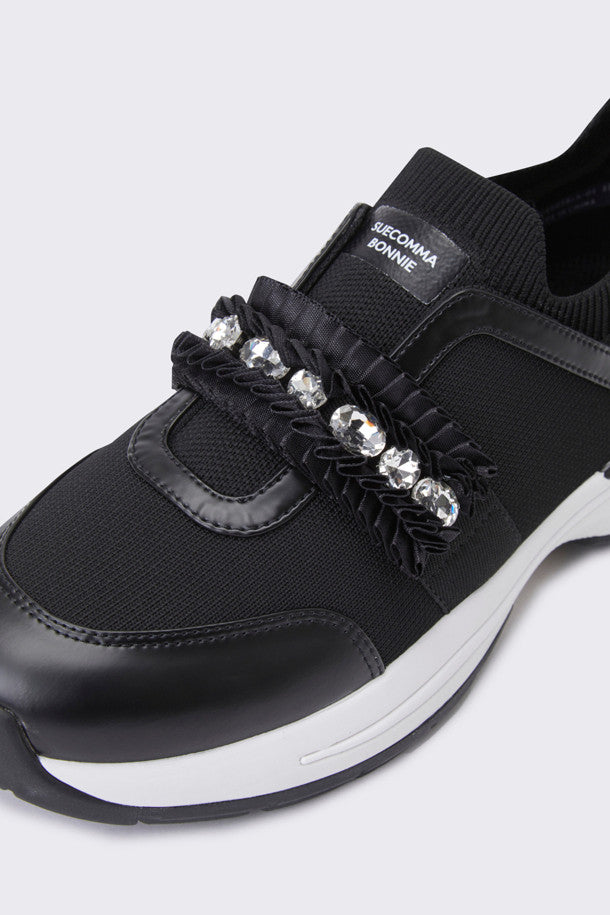 SUECOMMA BONNIE Gladys kint sneakers(black)  DG4DS24005BLK