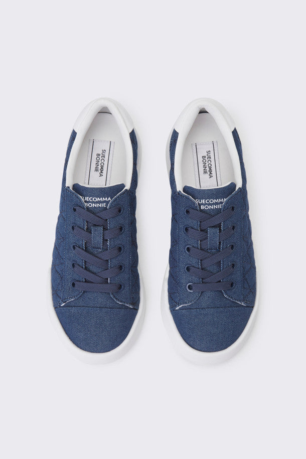 SUECOMMA BONNIE Quilting denim sneakers(blue)  DG4DS24009BLU 5