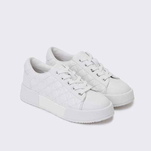 SUECOMMA Quilting sneakers(white)  DG4DS24009WHT 2