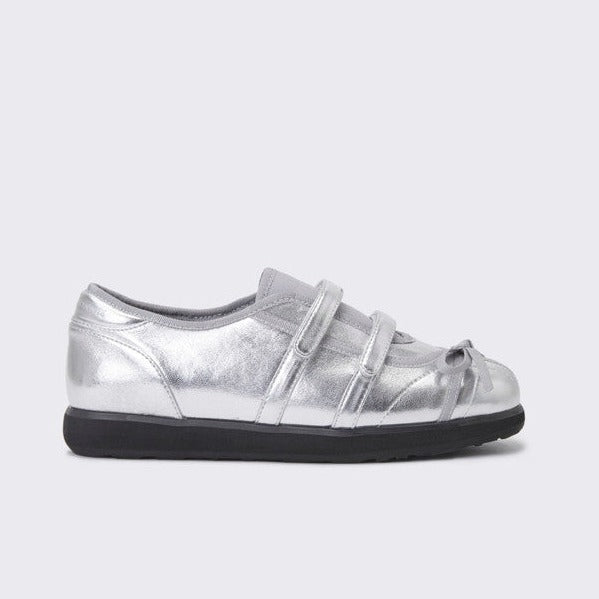 SUECOMMA BONNIE Flat strap sneakers(silver)  DG4DS24012SVX