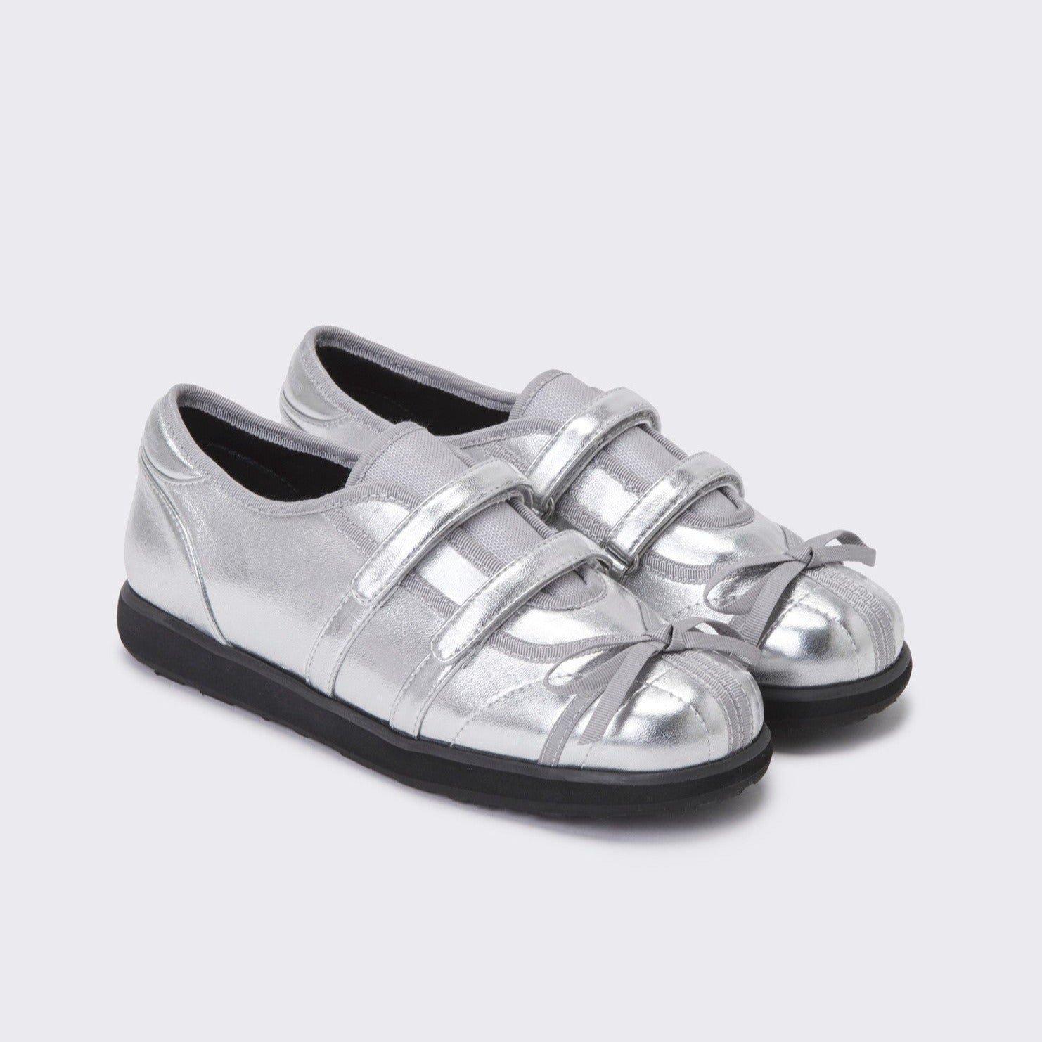 SUECOMMA BONNIE Flat strap sneakers(silver)  DG4DS24012SVX .2