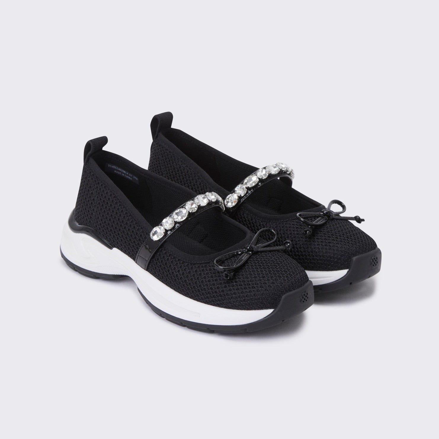 SUECOMMA BONNIE Mesh mary jane sneakers(black)  DG4DS24020BLK 2