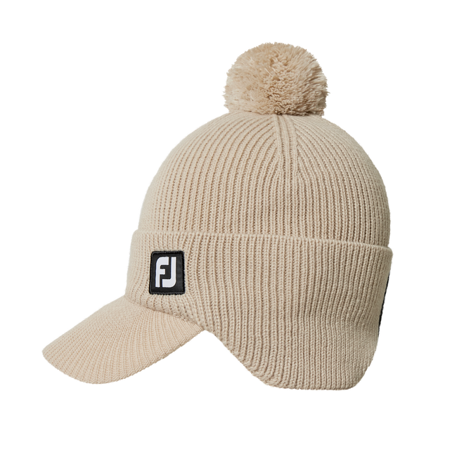 Footjoy Men Golf Gear Beanie Cap #36108 Sand 2