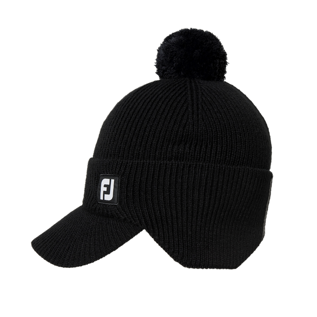 Footjoy Men Golf Gear Beanie Cap #36109 Black 2