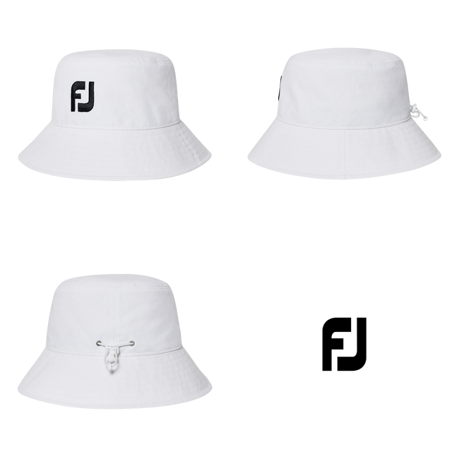 Footjoy Men Golf Gear String Hat #36543 White 4