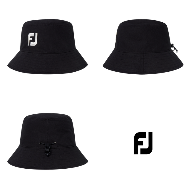 Footjoy Men Golf Gear String Hat #36545 Black 4