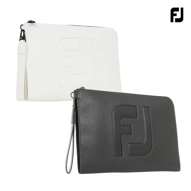 FootJoy 23 Mono Classic Logo Clutch Bag White