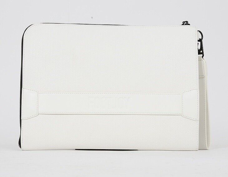 FootJoy 23 Mono Classic Logo Clutch Bag White