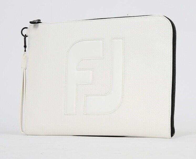 FootJoy 23 Mono Classic Logo Clutch Bag White