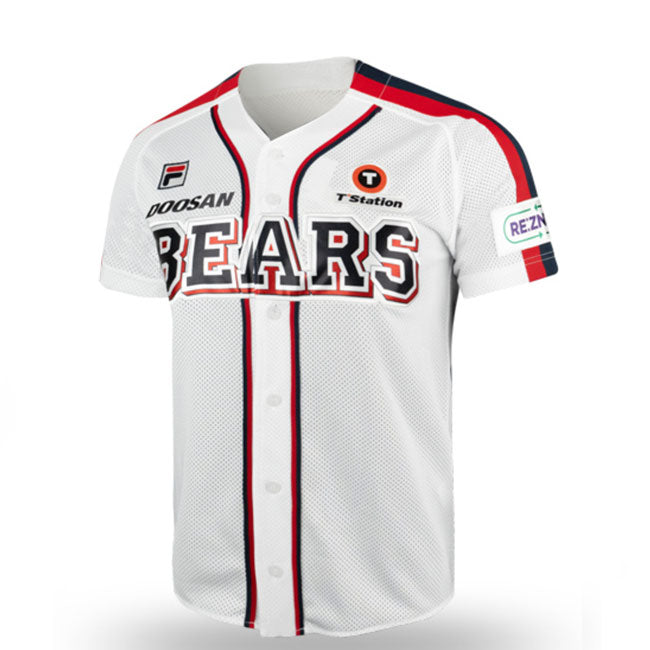 KBO Doosan Bears Authentic Family Baseball Jersey White 2