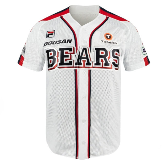 KBO Doosan Bears Authentic Family Baseball Jersey White