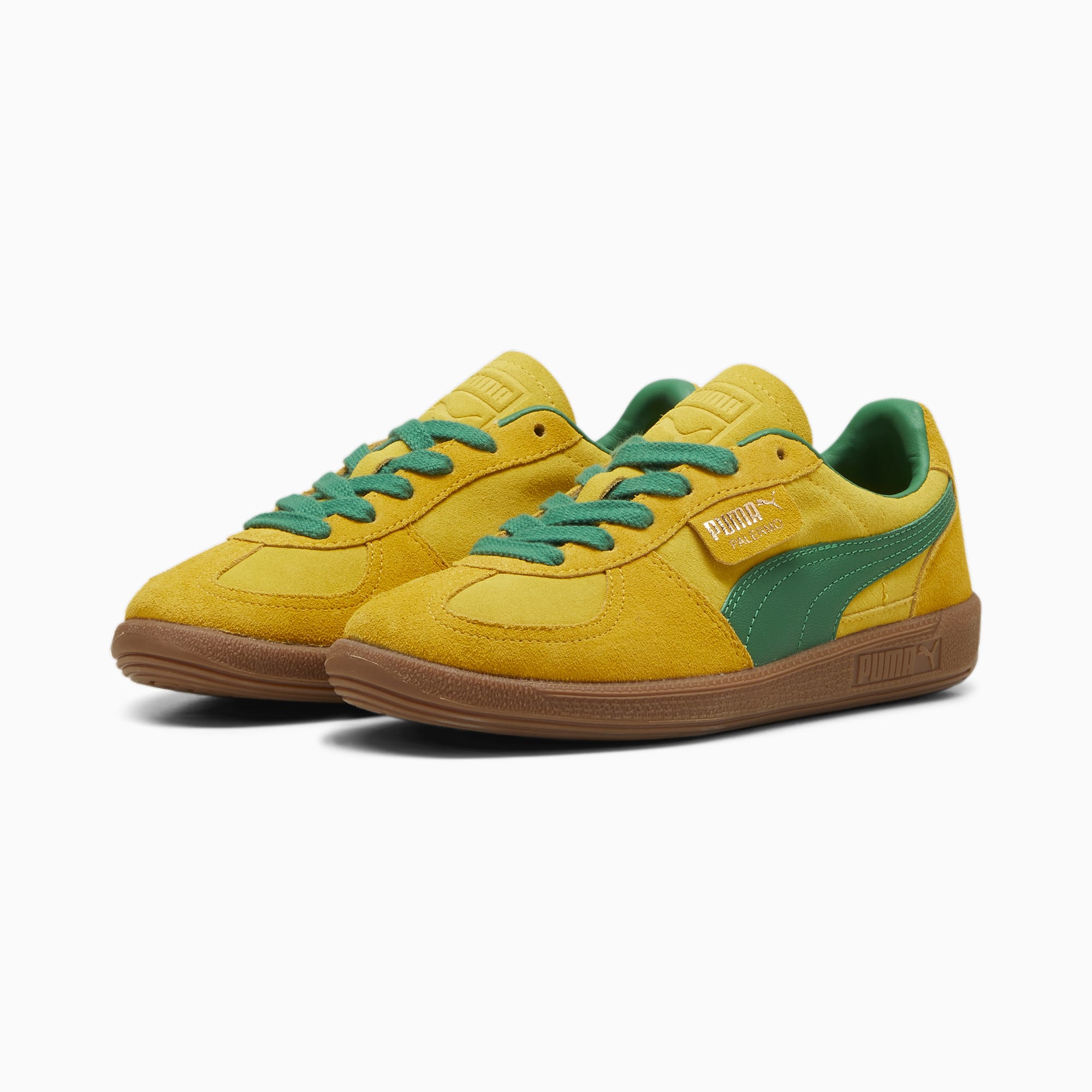 PUMA Palermo Sneakers 396463_12 Pelé Yellow-Yellow Sizzle-Archive Green 2