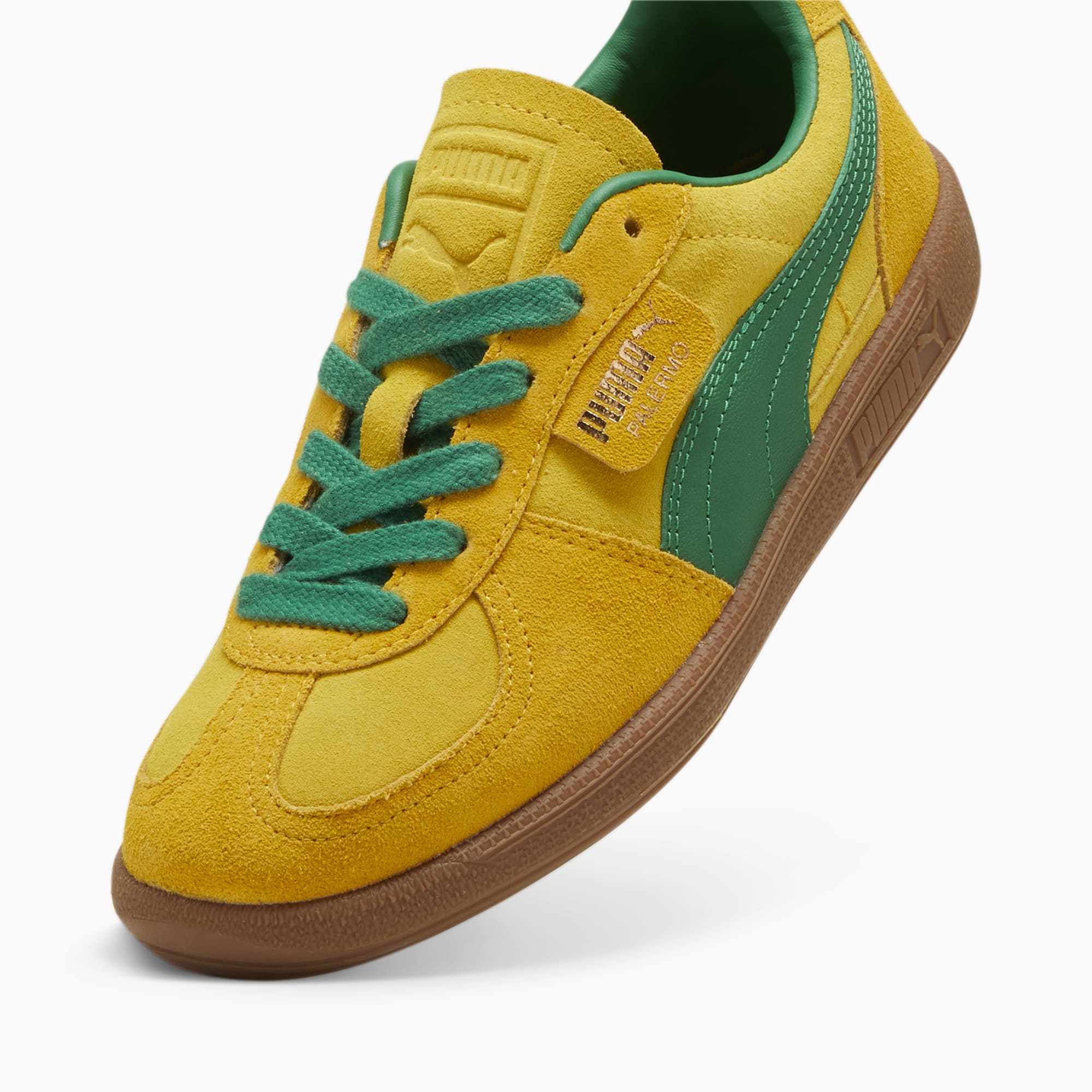 PUMA Palermo Sneakers 396463_12 Pelé Yellow-Yellow Sizzle-Archive Green 6