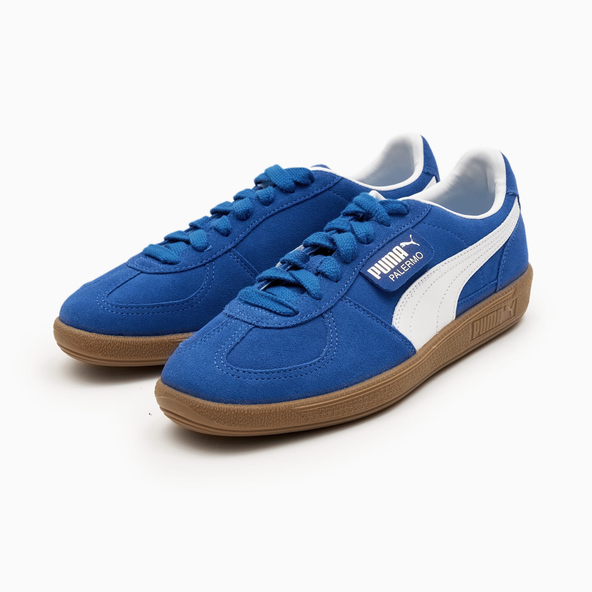 PUMA Palermo Sneakers 396463_07 Cobalt Glaze-PUMA White 2