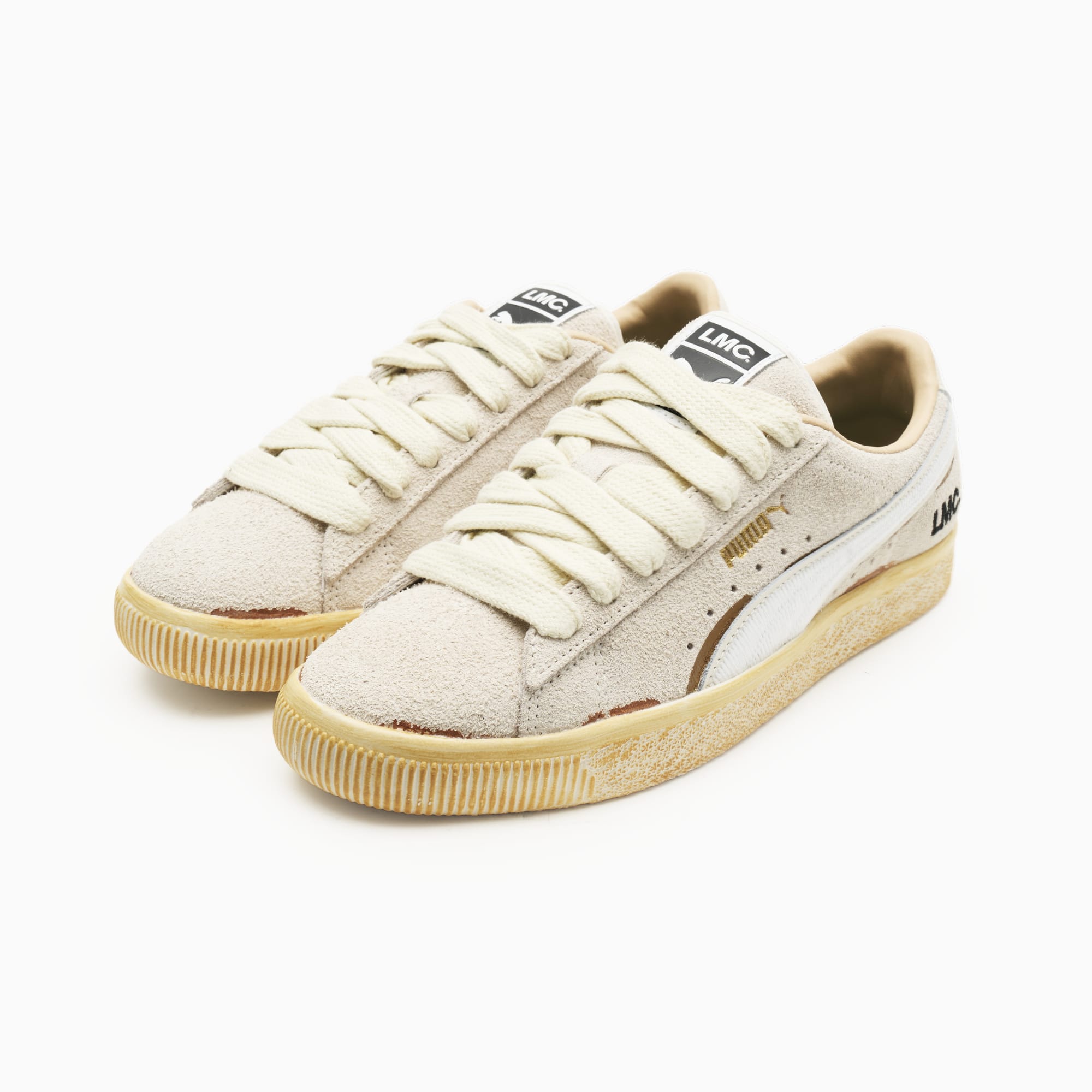 PUMA Suede VTG LMC Sneakers 394817_02 Frosted Ivory-Frosted Ivory-PUMA Black 2