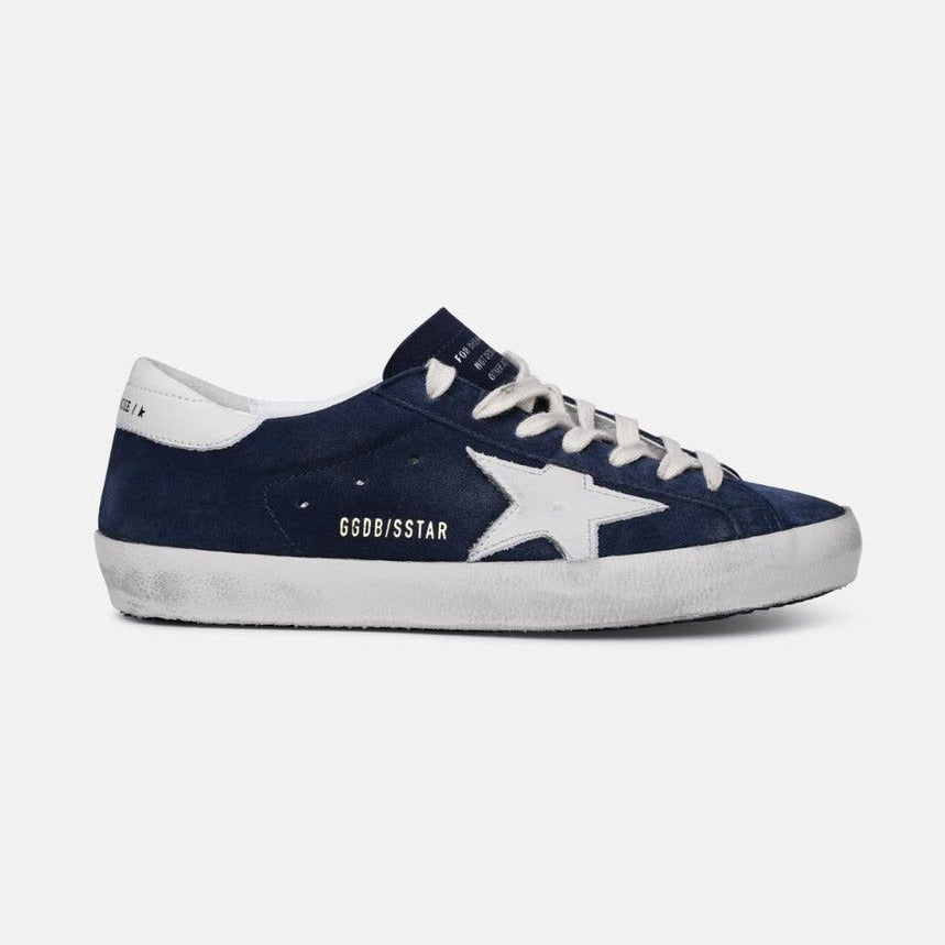 Golden Goose Men's Superstar Sneakers Navy GMF00101 F005529 50669