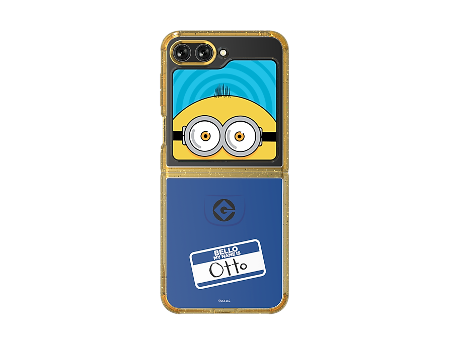 Samsung Galaxy Z Flip 5 Phone Minions Suit Case With Flip Suit Card