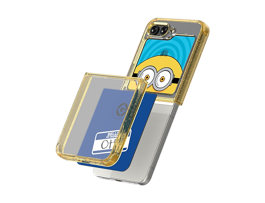 Samsung Galaxy Z Flip 5 Phone Minions Suit Case With Flip Suit Card2