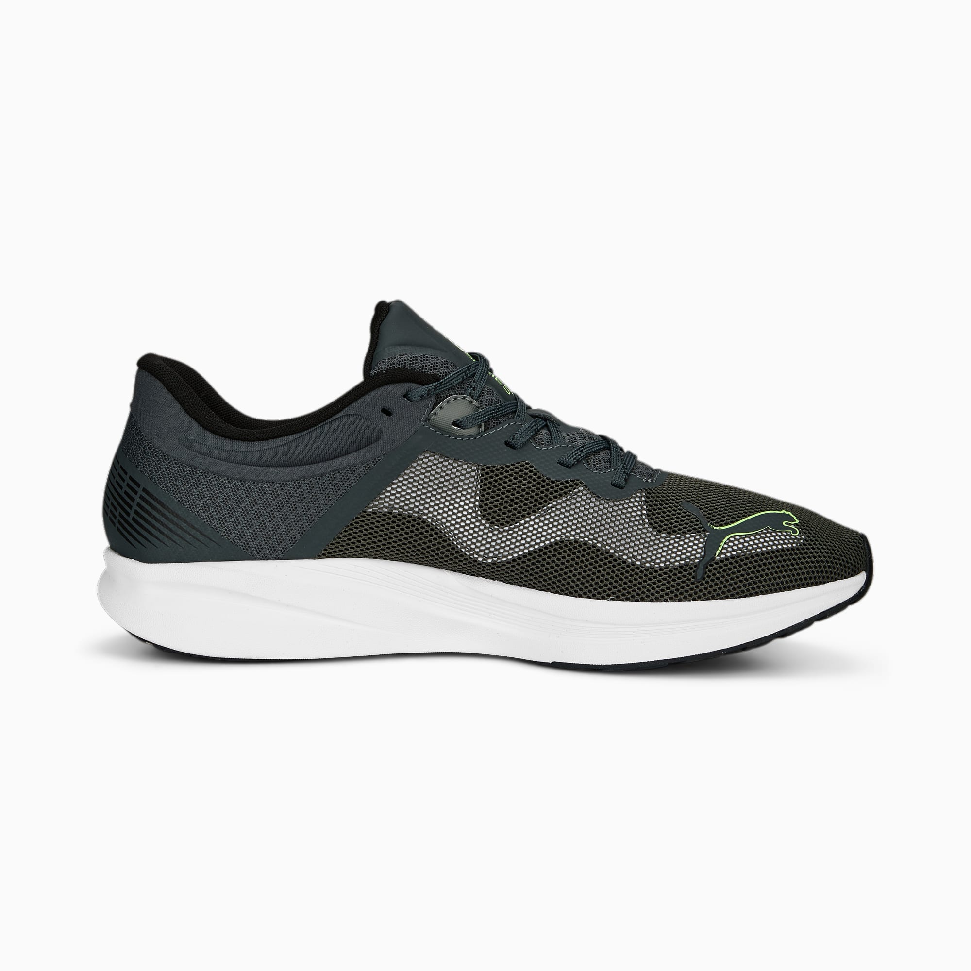 PUMA Redeem Profoam Sneakers 377995_04 Shadow Gray-PUMA Black-Fizzy Lime