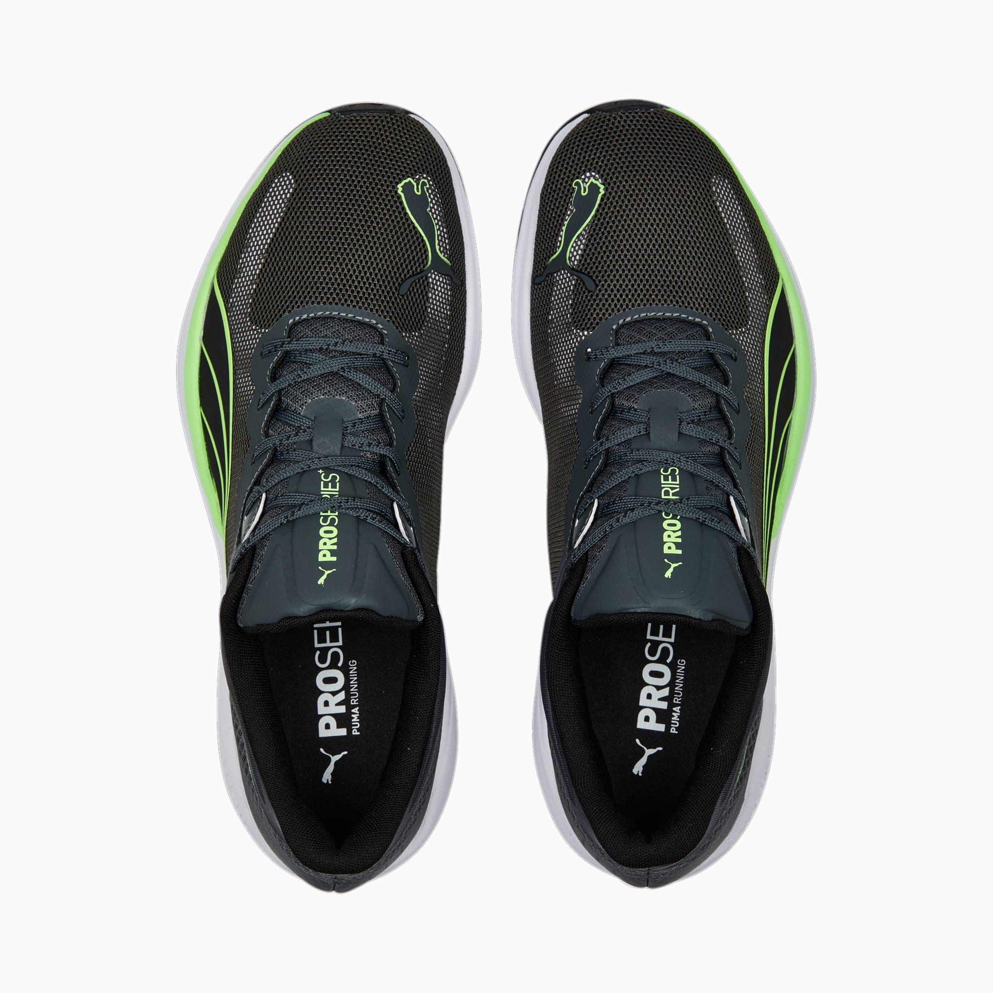 PUMA Redeem Profoam Sneakers 377995_04 Shadow Gray-PUMA Black-Fizzy Lime 3