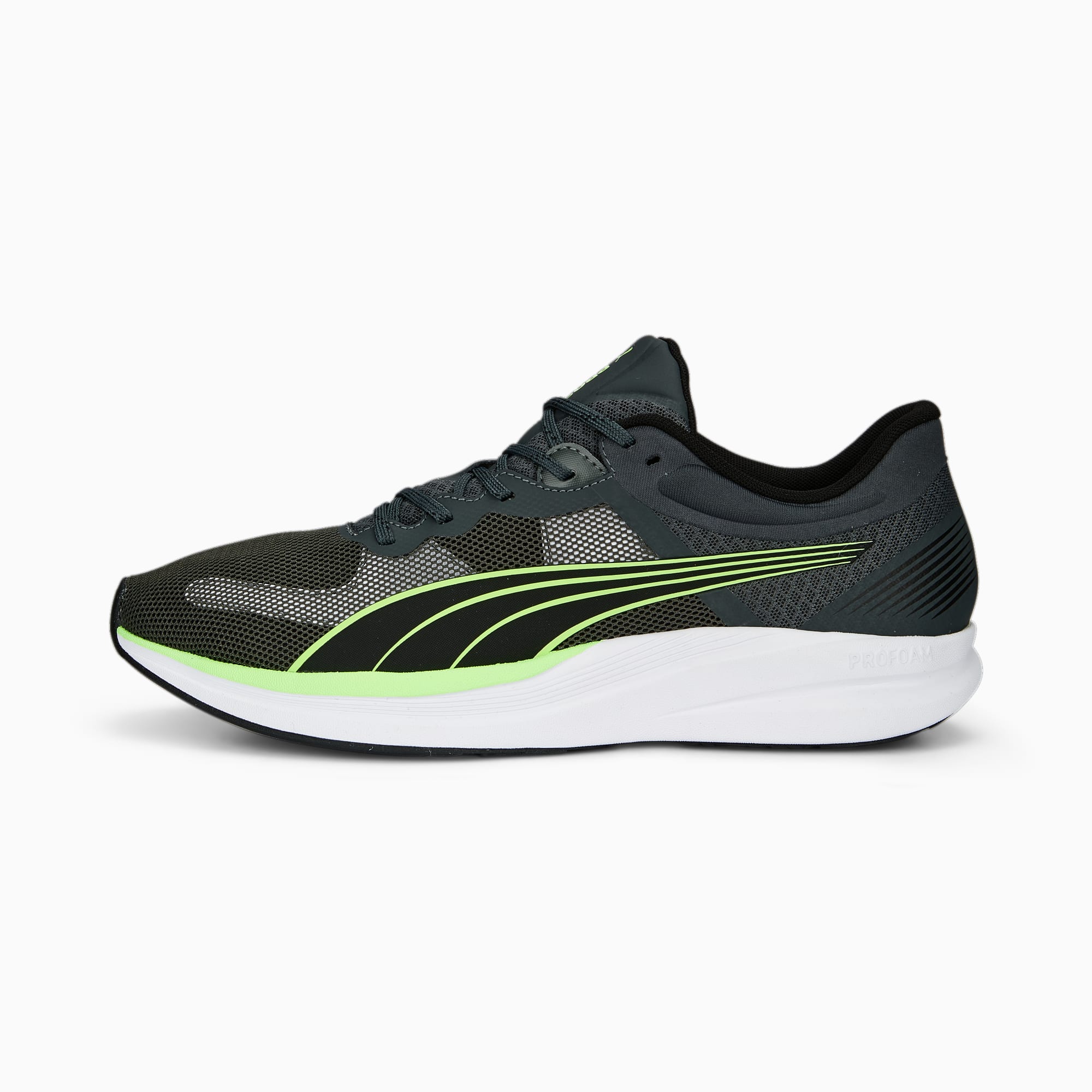 PUMA Redeem Profoam Sneakers 377995_04 Shadow Gray-PUMA Black-Fizzy Lime 6