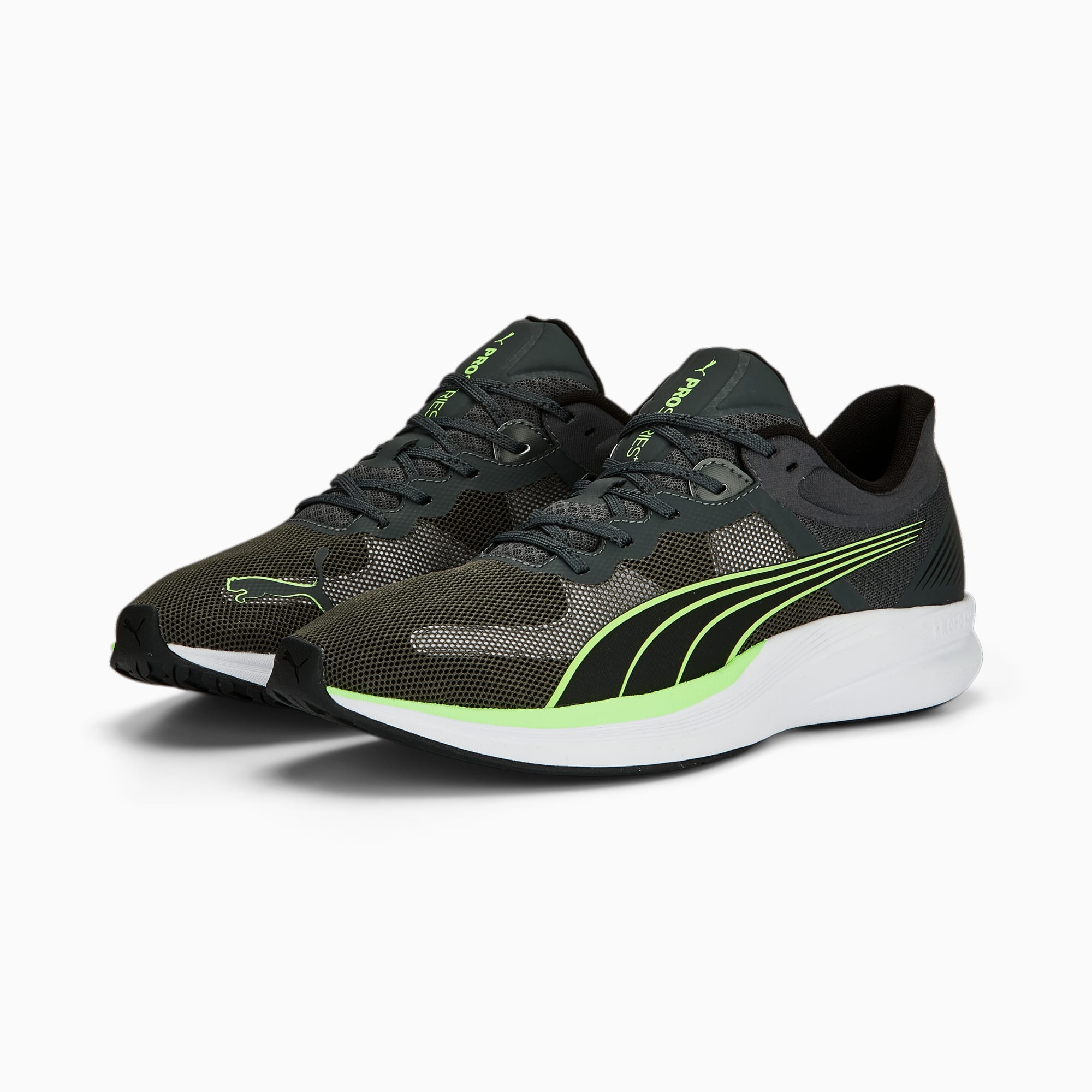 PUMA Redeem Profoam Sneakers 377995_04 Shadow Gray-PUMA Black-Fizzy Lime 2