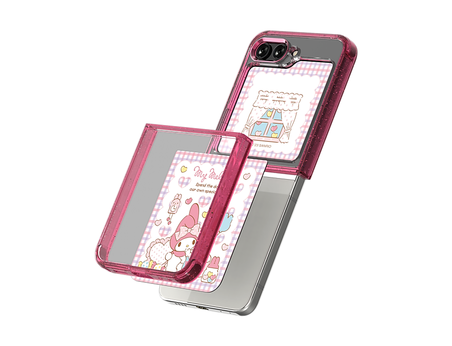 Samsung Galaxy Z Flip 5 Phone My Melody Suit Case With Flip Suit Card