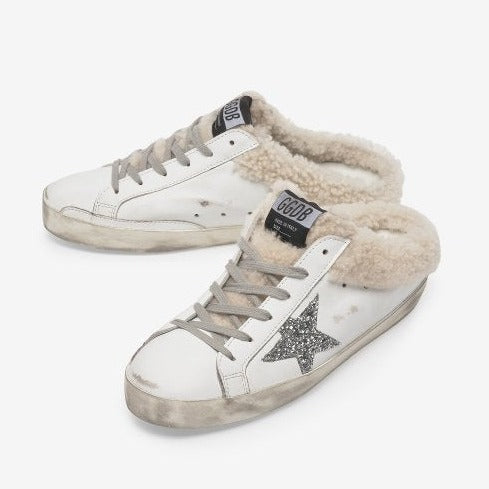 Golden Goose Superstar Shearling Lace-up Women's Sneakers GWF00110F00230610224