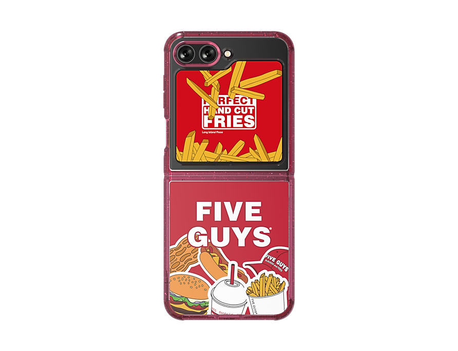 Samsung Galaxy Z Flip 5 Phone Five Guys Suit Case with Flip Suit Card