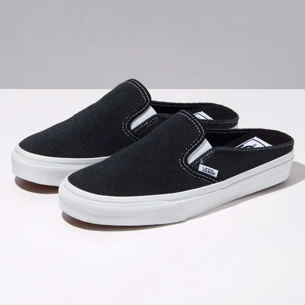 Vans Cozy Knit Slip-On Mule Skate Shoes Sneakers Black VN0005U6BLK 2