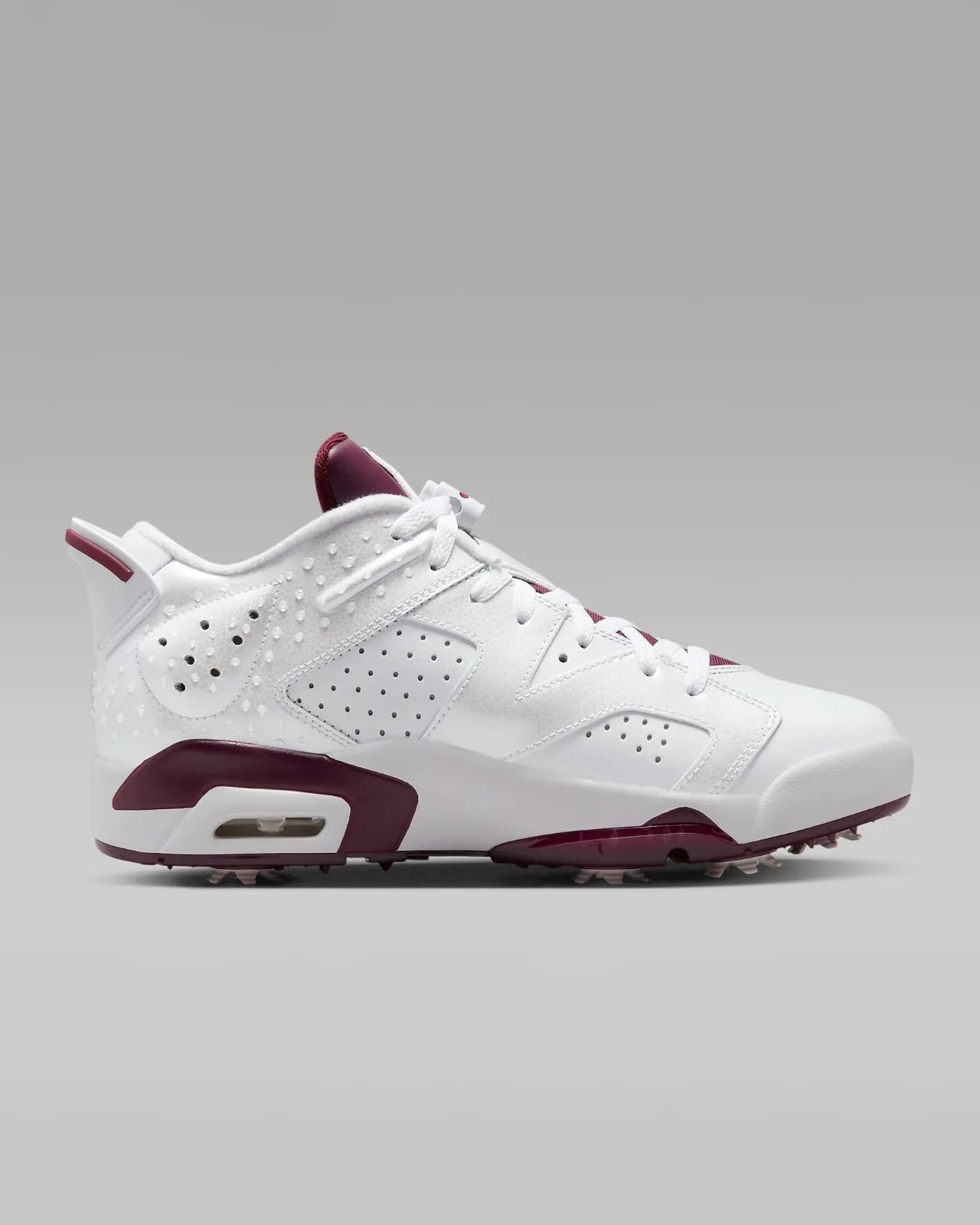 Nike Jordan Retro 6 G NRG Golf Shoes Sneakers White/Bordeaux DV6796-116 2