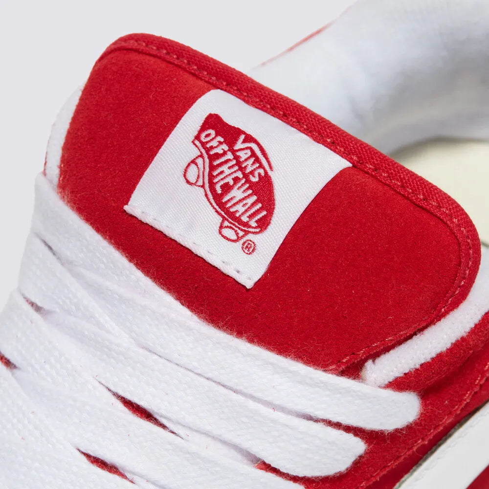 Vans Knu Skool Skate Sneakers Shoes Racing Red/True White VN0009QCJV6