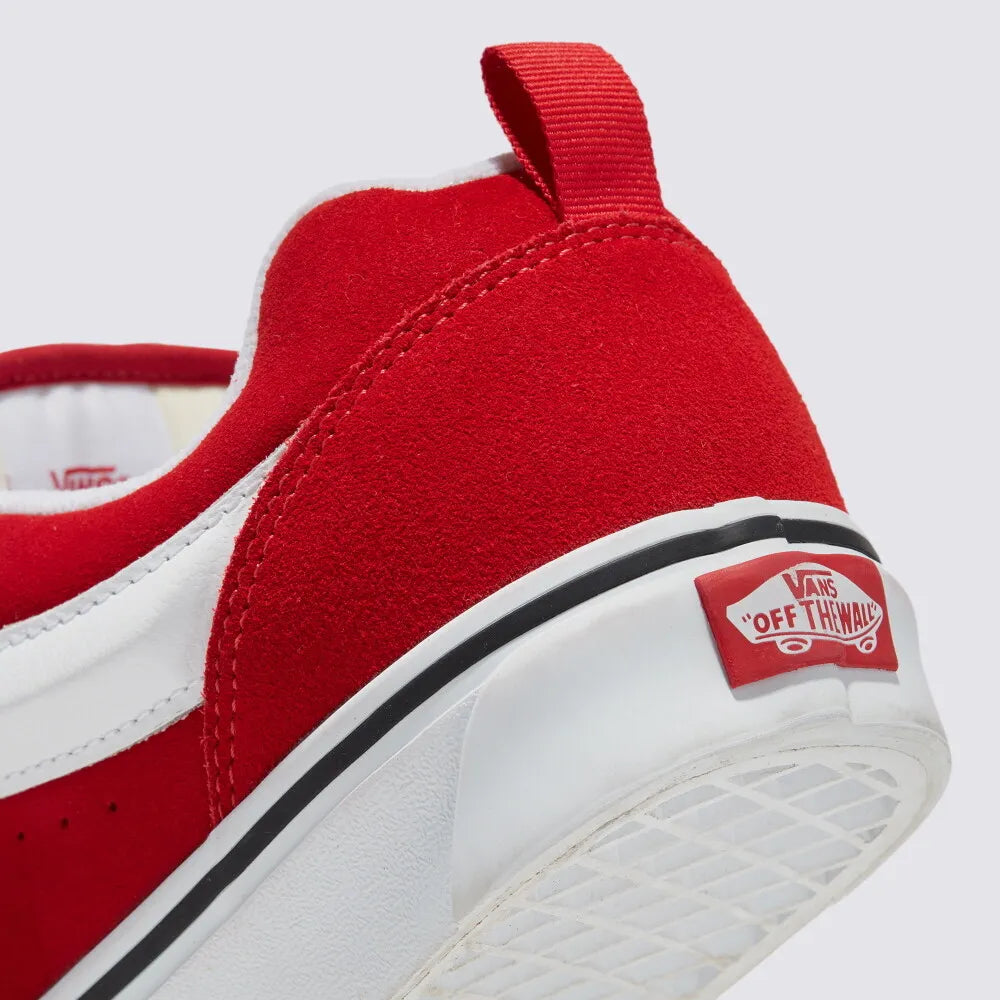 Vans Knu Skool Skate Sneakers Shoes Racing Red/True White VN0009QCJV6