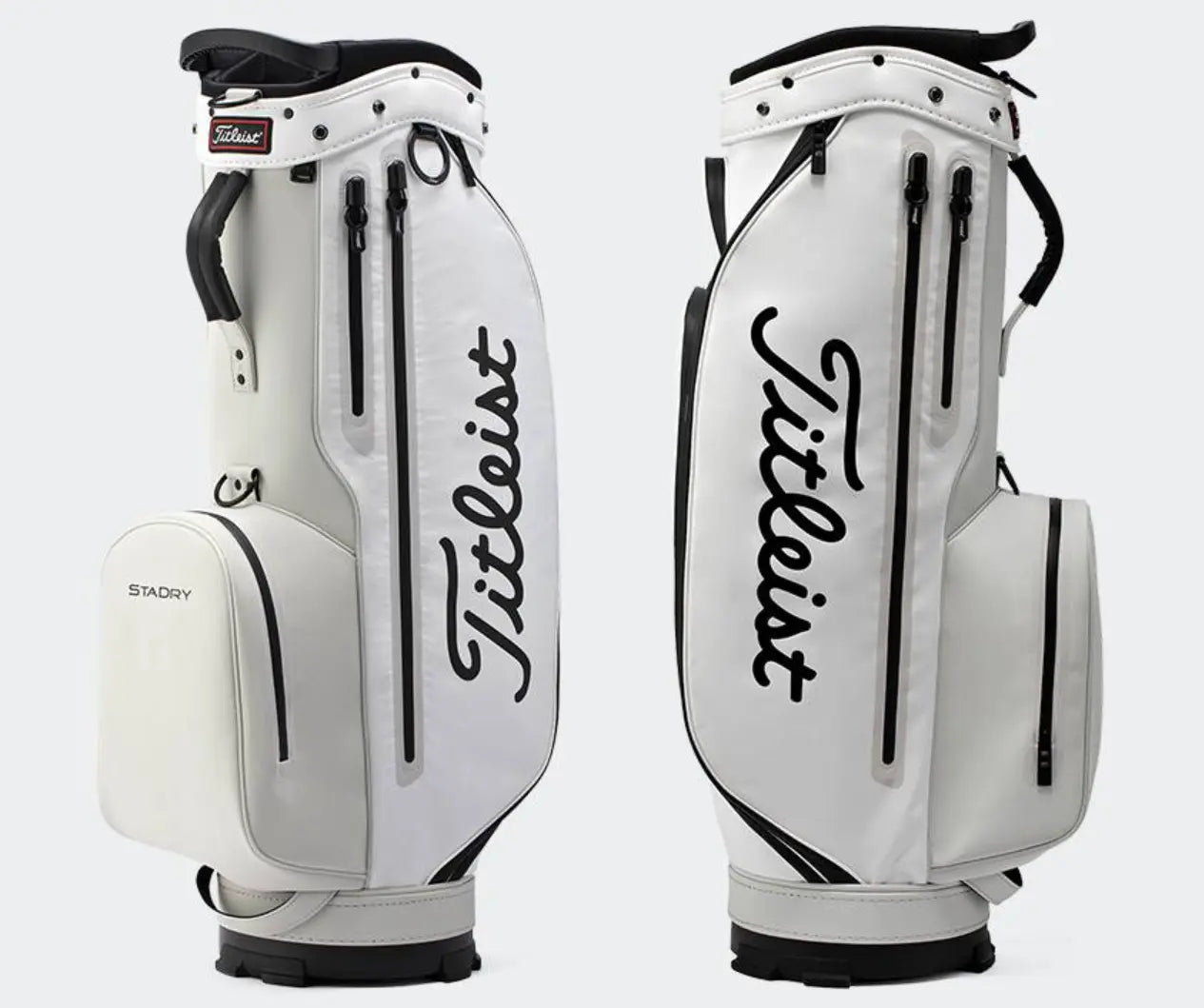 Titleist Elite Lite 14 StaDry Cart Bag White/Light Gray/Black Color Authentic