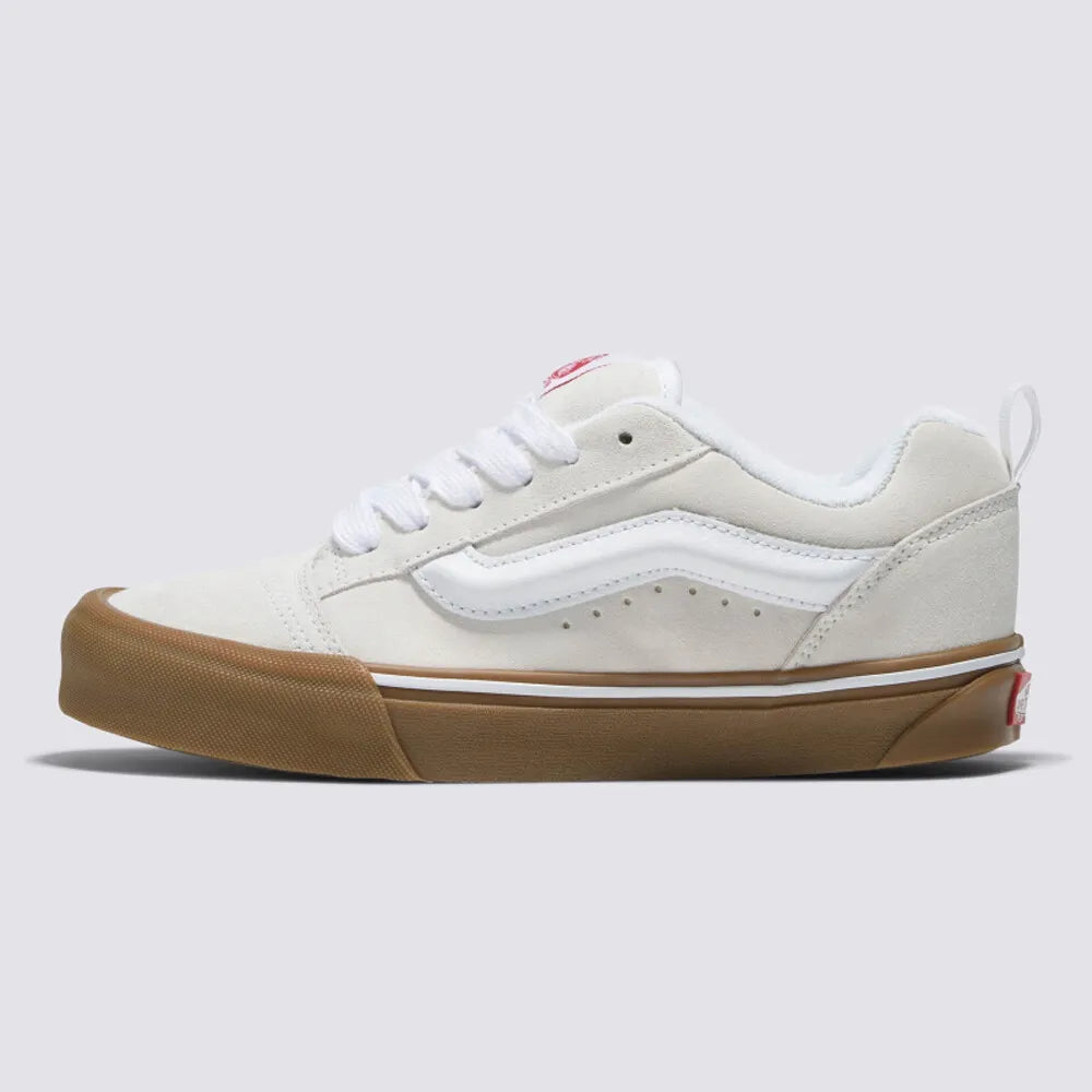 Vans Knu Skool Skate Shoes Sneakers Marshmallow/Gum Sole VN0009QCWHT 2