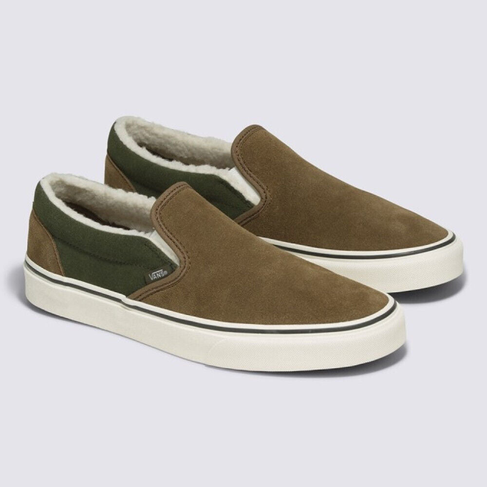 Vans Sherpa Classic Slip-on Skate Sneakers Shoes Kangaroo VN0009Q7BYW 1