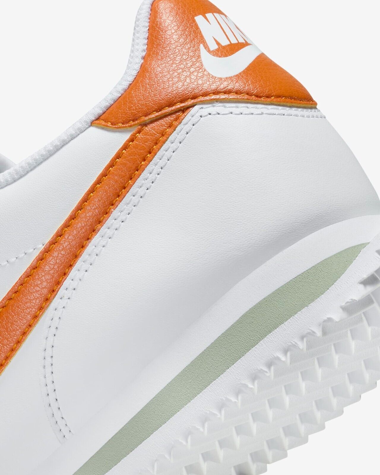 Nike Cortez Sneakers White/Jade Horizon/Campfire Orange DM4044-102 US 7-12 02